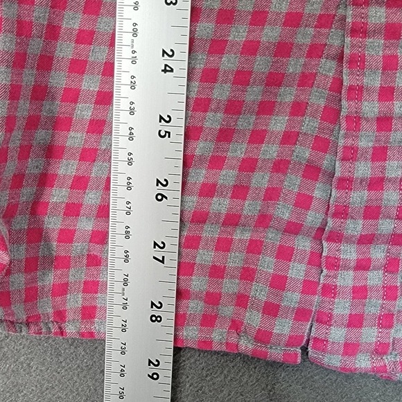 EUC Southern Tide Button Down Shirt Mens Medium Classic Fit RED/GREY Gingham - Picture 4 of 5